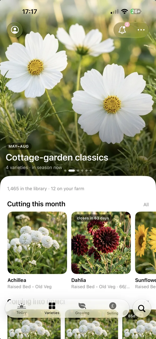 BloomOS: what's cutting this month, and what's coming into flower