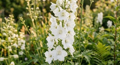 Delphinium ‘Aurora White’